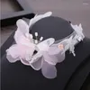 Choker Fashion Vintage Gothic Brial Pink Farterfly Chain and Necklace Bride Wedding Decor Multi-Layer For Women