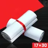 Storage Bags 100Pcs/set White Courier Bag Self Adhesive Seal Packing Pouch Waterproof Durable Express Envelope Mail 17 30cm