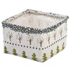 Paniers de rangement 1pc Small Fabric Desktop Box Cosmetic Basket