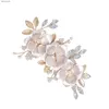 Ferric Flower Pearl impreziosito tornante primavera atmosferica copricapo tornante adatto per matrimoni compleanni recentemente L230704