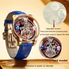 Zegarek pindu design skórzane męskie zegarki roulette top astronomiczny kwarc kwarcowy zegarek Celestial Series Montre Homme