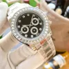Montre pour homme montres mécaniques automatiques boîtier de 40 mm avec diamant saphir montre-bracelet d'affaires pour femme Montre de Luxe
