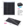 Batteries 30W Solar Panel 5V Polysilicon Flexible Portable Outdoor Waterproof Cell Car Ship Camping Hiking Travel Phone Charger 230715