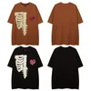 T-shirt da uomo Love Pattern Skull Stampa T-shirt estive per uomo e donna Girocollo Hip Hop T-shirt oversize T-shirt manica corta Harajuku 230715