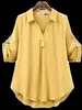 Women's Plus Size TShirt Women Shirt Short Sleeve L4XL Plus Size Loose Womens Blouses Summer Tops Yellow Femme Casual Girls Blouse Blusas Oversize Short 230715