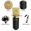 Microphones BM700 XLR Microphone Kit Professional Cardioid StudioコンデンサーマイクストリーミングポッドキャスティングゲームボーカルレコーディングX0717