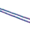 Pärlor 4x2mm Färgserie Hematit Square Löst elektropläterad packning DIY -smycken gör halsbandsarmband delar