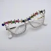 Zonnebril 2023 Diamant Dames Merk Designer Feest Bril Strass Seizoen Koele Brillen Lunette De Soleil Femme