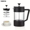 1 пункт французского прессы Кофеварка Clear French Coffee Press Prempatepate Portable French Coffee Pres