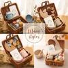 Gift Sets Bopoobo Baby Silicone Rainbow Stacker Toy Baby Feeding Tableware Box Set Gifts Set Baby Birth Vintage Box Gifts 230717