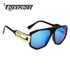 Солнцезащитные очки Toexplore Peampunk Pilot Men Men Women Brand Designer Ectear Mirror Goggle Sun Glasses Fashion Высококачественное UV400