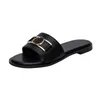 Neue Designer Frau Hausschuhe Strand Slipper Gear Böden Flip Flops Frauen Luxus Metallic Slide Sandalen Mode kausalen Flip Flop Größe 36-42