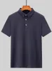 Erkek Polos Yaz Erkek Polo Gömlek Nefes Alabilir Serin Naylon Spandex Kısa Kollu Katı Katı Polo Gömlek Erkekler Golf Gömlek T-Shirt Plus Boyutu 8XL 230717