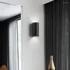 벽 램프 현대 5W 10W 위로 아래로 LED 램프 간단한 정사각형 표면 장착 다리미 조명 실내 침실 침대 옆 장식 조명기구