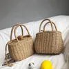 Avondtassen Stro voor Dames 2023 Zomer Handgeweven Rotan Tas Handgemaakte Geweven Portemonnee Rieten Strand Bohemen Bali Handtas bolsos mimbre 230717