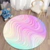 Carpets Modern light luxury round carpet abstract color psychedelic mystery starry sky art Deco carpet living room home decoration R230731