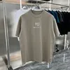 Ontwerper van luxe heren t-shirts Paris Mode Brand T-shirt Kleding BB Letter Korte mouw Kortneck Crewneck Spring Summer Tide Men and Women T-shirt short