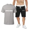 Herrspårar Sea Doo Seadoo Moto Tryckt Summer Fashion Sate Sportswear Tracksuit Sports Short Sleeve T-shirt Shorts 2 Piece Set