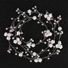 Ladies Delicate Elegant Hair Accessories Bridal Wedding Simulation Pearl Headpieces Women Fashion Flower Hair Vines Headdress L230704