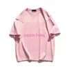 رجال Tshirts Summer Men Women T Shirt Black Pink 100 Cotton Tshirt Letters Print Corean Style Fashion Girls Group Clothing Tee 230717