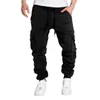 Men's Pants Solid Color Cargo Multi Pocket Pantalettes Loose Training Leggings Exercise Men Trousers Sportswear Pantalones Hombre