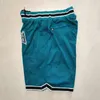 Bara Don Baseball Pocket Shorts Hip Pop Pant med fickor dragkedja andningsbara svettbyxor Justdon USA New La York Houston Oakland som Chicago Atlanta Florida Sydd S-XXXL