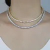 Catene Calzature Collares Maxi Collana Promozione Lady Luxury Bling Cz Girocolli Ciondolo 1 Fila Matrimonio Sexy Tennis