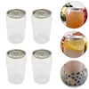 Dinnerware Sets Ice Tea Pot Household Storage Bottles PET Packaging Stylish Coffee Disposable Drink