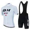 Rowerowe koszulki setki BH Burgs Bike Team 2023 Summer Men Set Set Odzież drogowa MTB Sprzęt Maillot Ciclismo Mundlid 230717