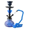 trompeta Empalme de grietas Juego de cachimba Vidrio multijugador de doble cañón Vidrio Shisha Cubilete Fumar shisha Filtro de cigarrillos Arabian Oil Rigs Designer