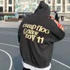 Herrtröjor tröjor hiphop graffiti brev tryckt lyckligt mig jag ser spöken mens cool hooded harajuku fleece streetwear drop 230717