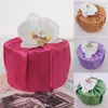 Gift Wrap Solid Color Box Wrapping Table Cloth Handkerchief Napkin Satin Wedding 70x70cm Festival Decor