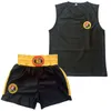 Herren Shorts Muay Thai MMA Boxshorts T-Shirt Set Kickboxen Sanda Sport Jersey Kurze Hosen Kampfsport Weste Gym Kleidung 230715