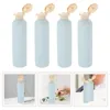 Storage Bottles 4 Pcs Shampoo Dispenser Plastic Empty Refillable Lotion With Flip Lids