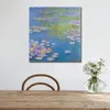 Ninfee Claude Monet Dipinto Riproduzione olio fatto a mano Paesaggio su tela Immagine di alta qualità per l'arredamento del soggiorno