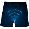 Shorts masculino 2023 AI Technology Cool Series Impressão 3D para homens Verão Calças de praia de secagem rápida Calças curtas esportivas casuais Roupas masculinas