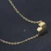 3 kolory Dziewczyny uwielbiają naszyjniki złoto w kształcie serca wisiorek w łapanie obojczyka Naszyjnik Solidny miłosny bransoletki moda biżuteria ze stali nierdzewnej M824