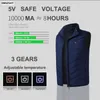 Vestes pour hommes zones gilet chauffant hommes femmes veste hiver Usb chauffage auto-thermique vers le bas Warmte