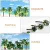 Fleurs décoratives modèle arbre Mini arbres tropicaux Micro aménagement paysager ornements de palmiers Adorable Miniature en plastique