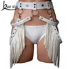 Gürtel Vintage Quaste Boho Fransen Breiter Gürtel für Frauen Persönlichkeit Leder Bondage Riemen Taille Damen Strumpfband Zubehör 230715