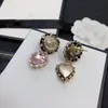 Designer CCity Stud for Women Luxury Earring Retro Hoop Jewelry Pearl Gifts Vintage Charm sh3