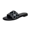 Neue Designer Frau Hausschuhe Strand Slipper Gear Böden Flip Flops Frauen Luxus Metallic Slide Sandalen Mode kausalen Flip Flop Größe 36-42