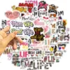 50pcs-Pack Mom Life Stickers Waterproof Vinyl Stickers för bagage Vattenflaska Laptop bilplanerare Scrapbooking Phone Mac Garderob Dörrväggdekaler