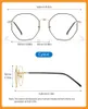 Lunettes de soleil Cyxus Blue Light Blocking Lunettes Hommes Femmes Lunettes d'ordinateur à la mode Ultra-Light Metal Frame Anti Radiation Specs 8008