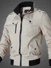 Bomber da uomo di design Giacca leggera Cappotto sportivo estivo Capispalla da lavoro Antivento Caldo Sport Arrampicata Escursionismo Cerniera Stand Colletto Giacca Tinta unita Patchwork