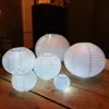 6 -12 tum vitbok Lykta Party Decor Chinese Round Lantern Lampion For Wedding Halloween Christmas Hanging DIY 16st