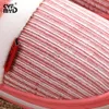 Slippers Male Mixed Color Stripe Winter Warm Home Slippers Man Short Plush Soft Slippers Indoor Concise Big Size House Shoes New L230704