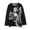 Camisolas Masculinas Hip Hop Designer Oversized Harajuku Roupas Masculinas Inverno Roupas Masculinas Camisola Moda Kawaii Cartoon Streetwear Japonês