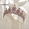 Crystal Wedding Tiaras Hairband For Women Luxury Girls Party Crowns Queen Diadem Headpiece Bridal Tiara Headdress Hair Jewelry L230704