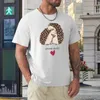 Polos para hombre, camiseta de manga corta con abrazos de cobertura, camisetas blancas lisas de secado rápido para hombre